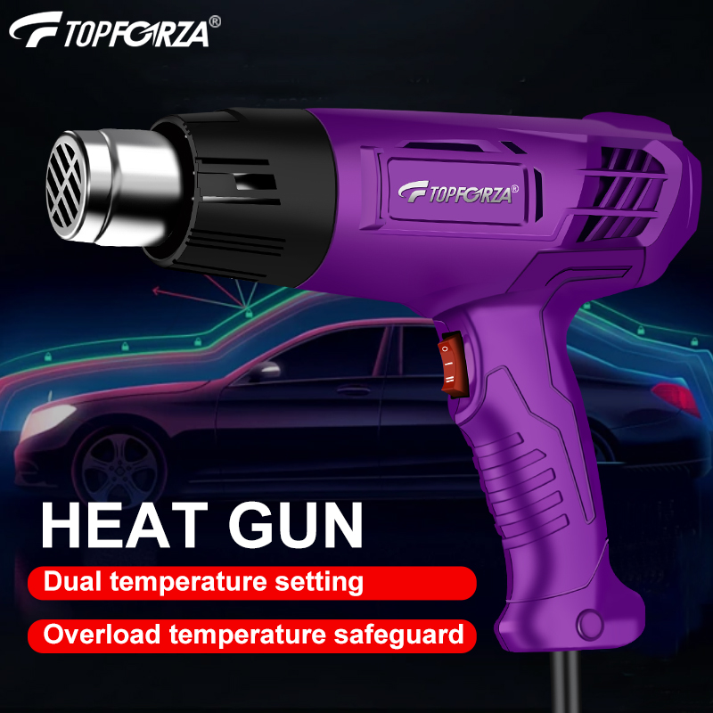 Heat Gun Embossing - ミニ工業用ヒートガン、1200W デュアル温度調節機能付き 300 ° C/600 °