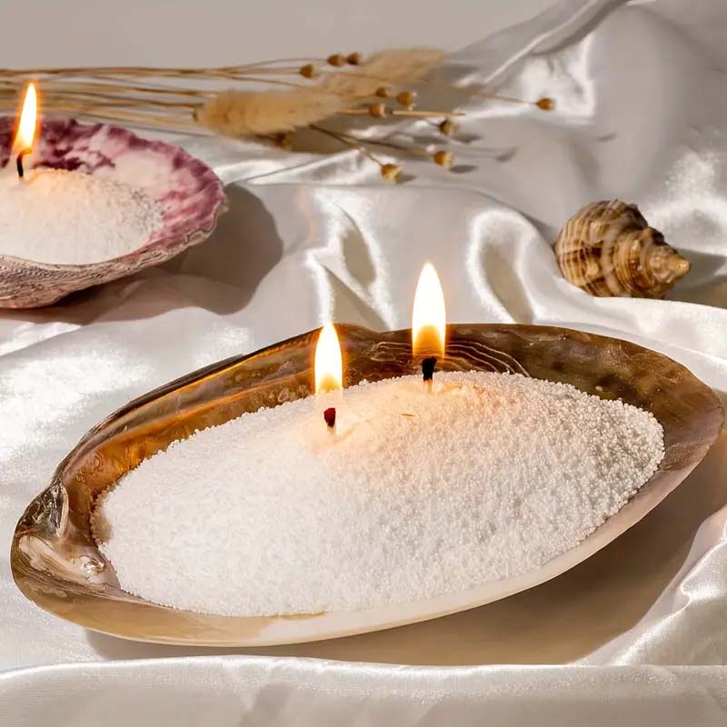 Candle Making Material Wholesale - 100/200 グラムサンドワックスアイスフラワーワックス卸売 DIY 香りキャンドル作成用品スノーフレークワックスパールワックス砂絵材料
