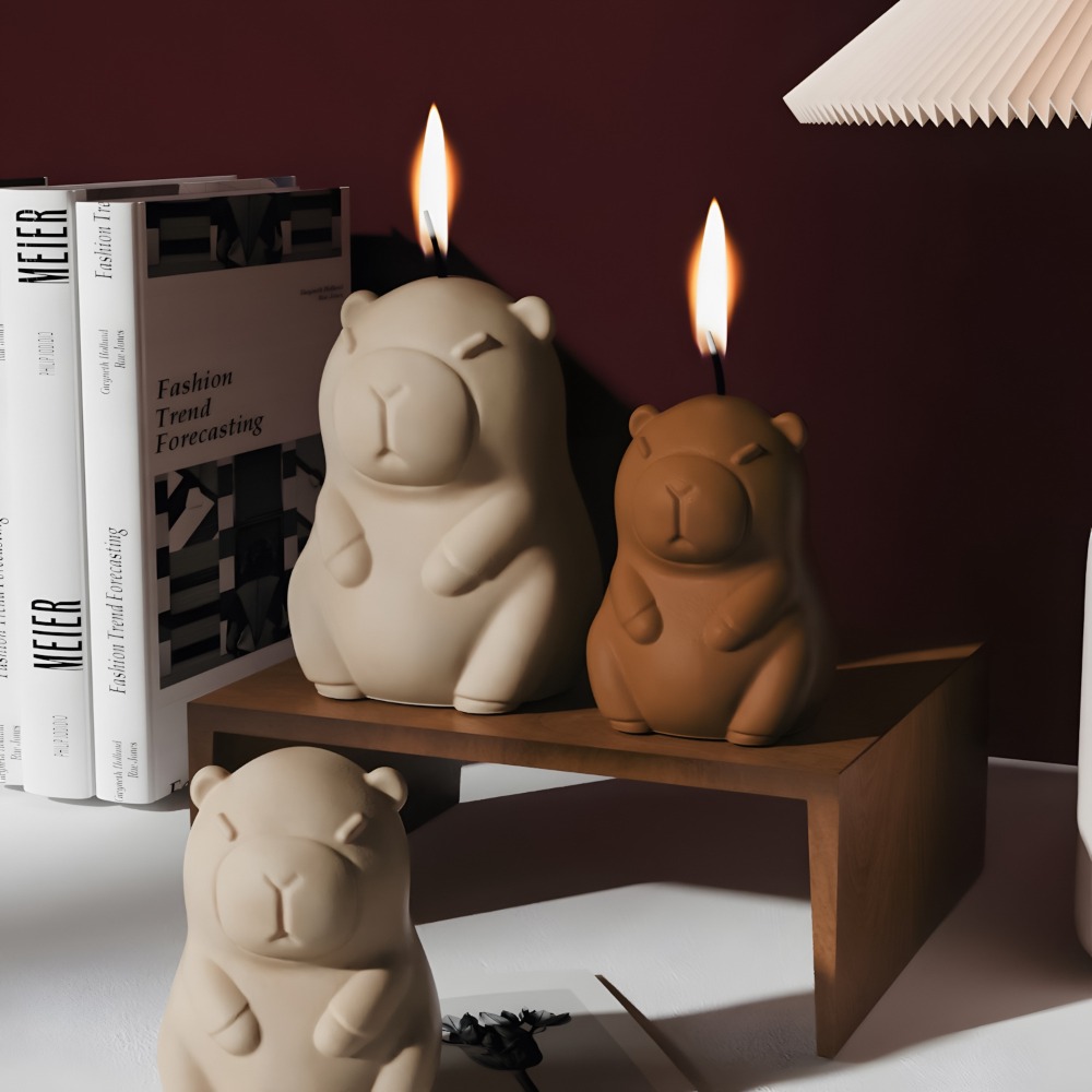 立ちカピバラ香りキャンドルシリコーン型 3D 動物樹脂石膏作 - Candle Making Video のレビューと価格