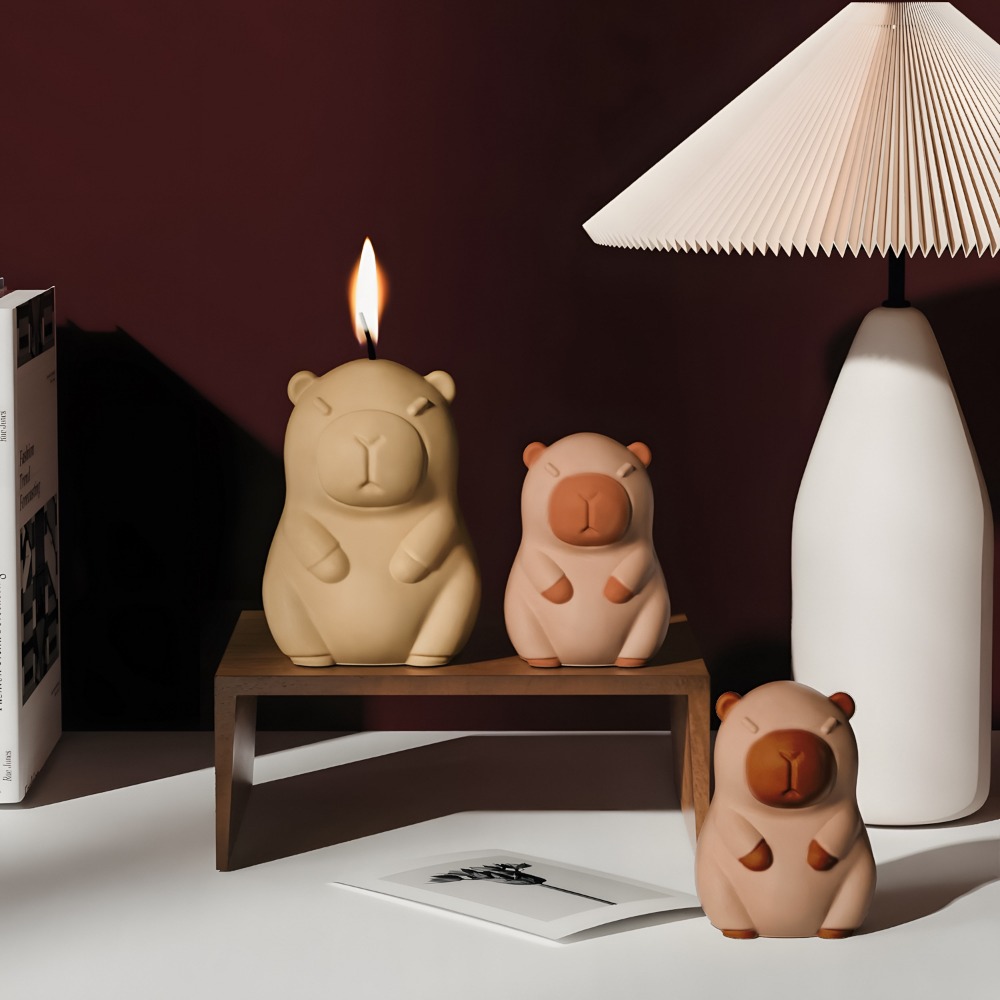 立ちカピバラ香りキャンドルシリコーン型 3D 動物樹脂石膏作 - Candle Making Video のレビューと価格