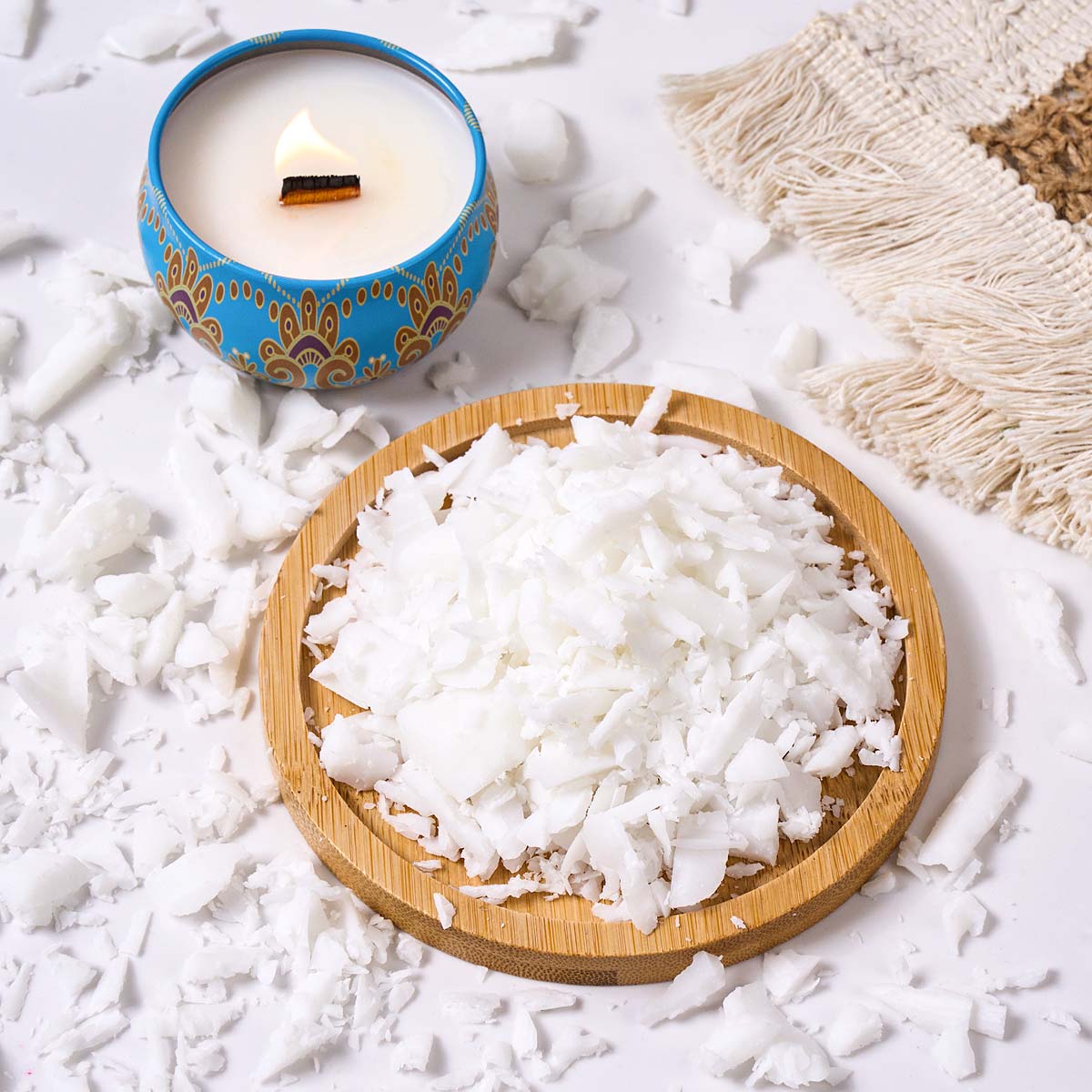 1LB 天然植物ホワイトココナッツワックス卸売キャンドル材料 - Candle Making Material Wholesale のレビューと価格