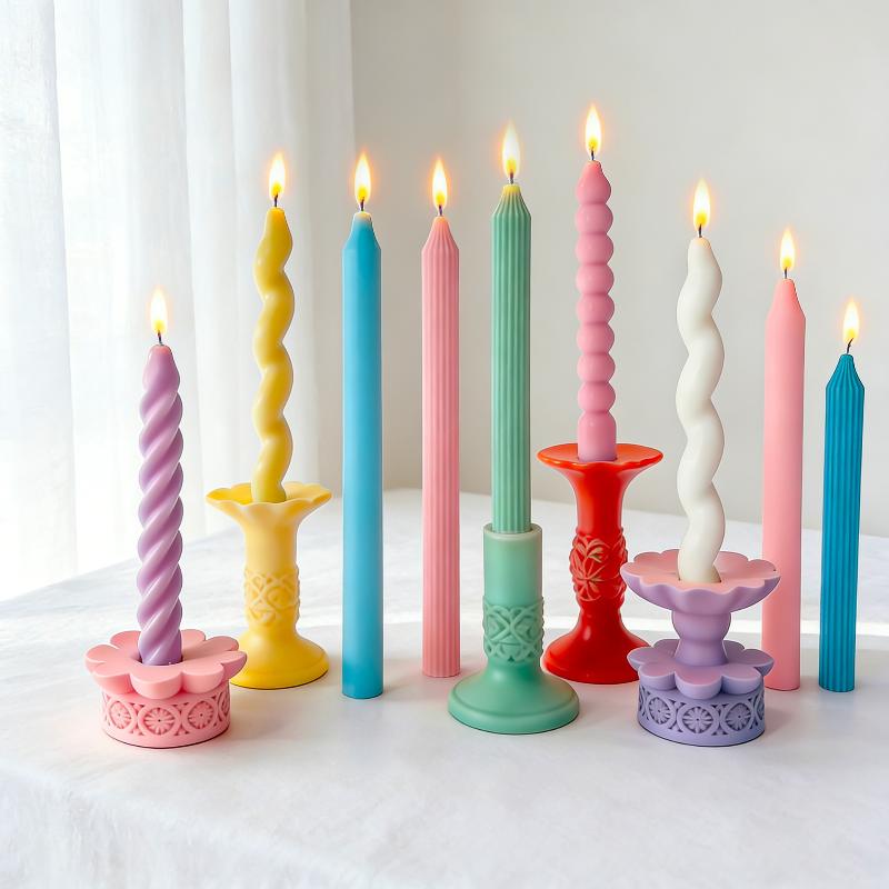 ロングスパイラルシリコンキャンドルモールド DIY ツイスト - Candle Making Video のレビューと価格