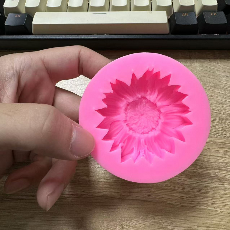 1ひまわりシリコンクラフトモールド-楕円形の香り付きキャンド - Candle Making Video のレビューと価格