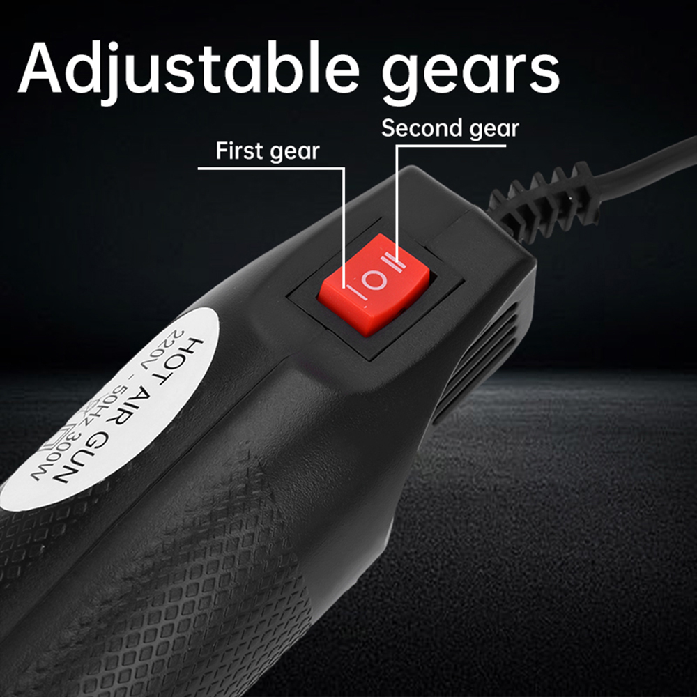 300W 220V ホットエアガン 調整可能ギア 0-200 - Heat Gun Embossing のレビューと価格