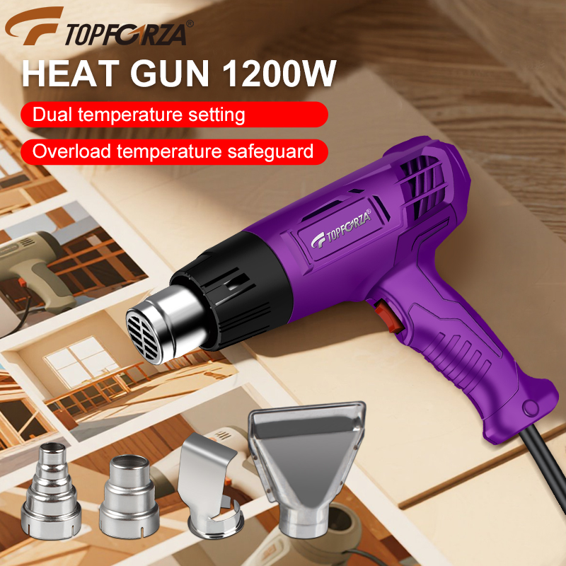 ミニ工業用ヒートガン、1200W デュアル温度調節機能付き  - Heat Gun Embossing のレビューと価格