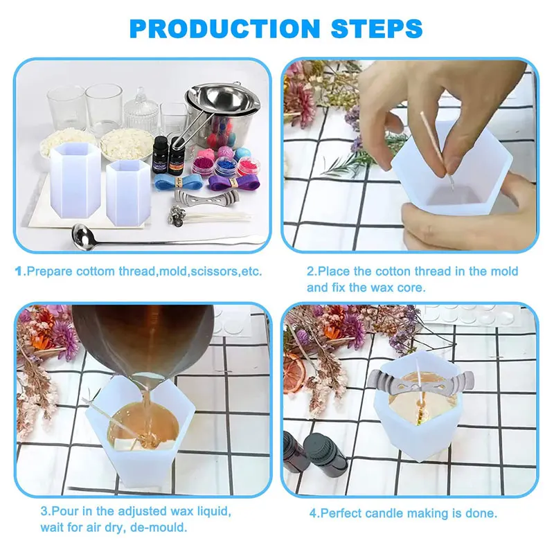 シリコンモールド,エポキシ樹脂,成形金型,日曜大工用,ワック - Candle Making Video のレビューと価格