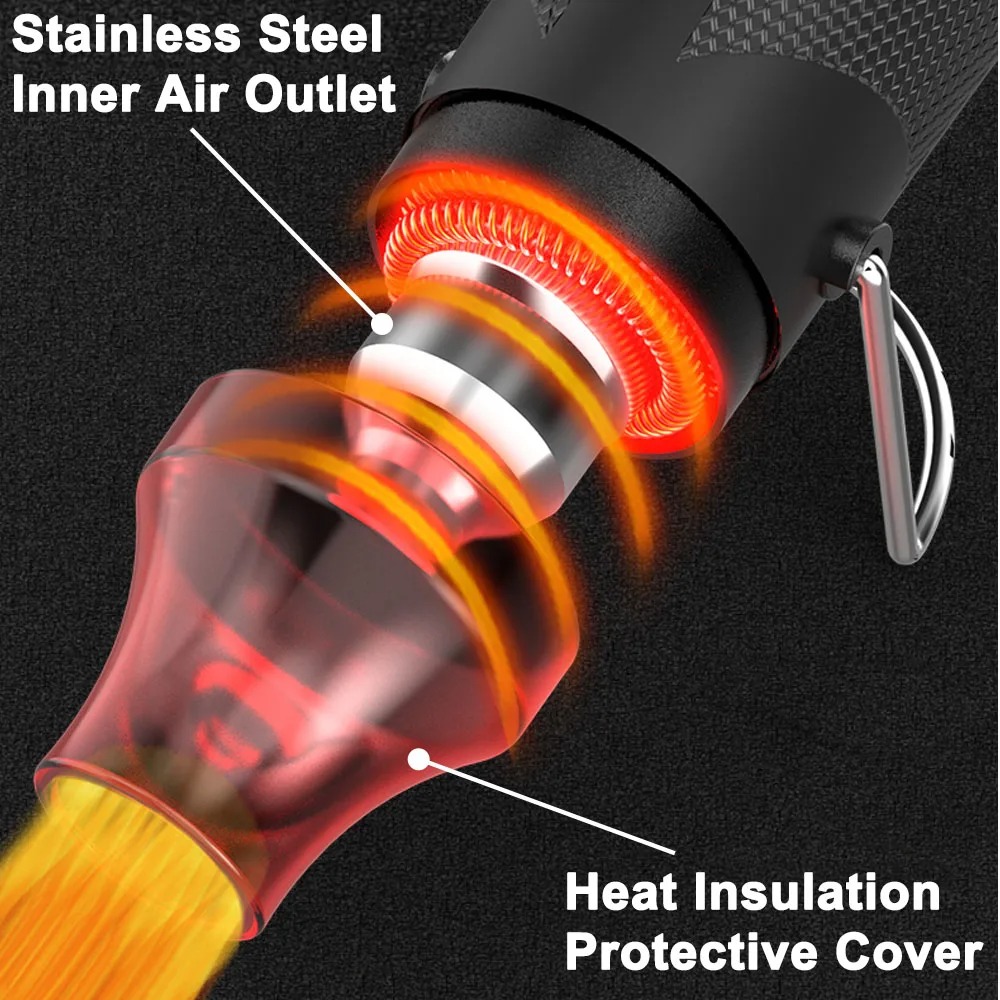 ホットエアガンポータブルミニヒーター DIY クラフトエンボ - Heat Gun Embossing のレビューと価格